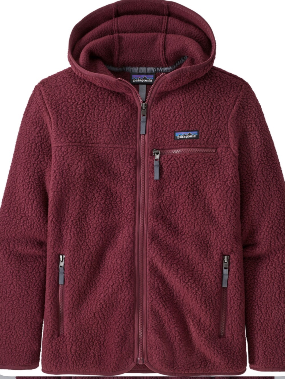PATAGONIA Retro Pile Hoody Chicory Red size M Like New